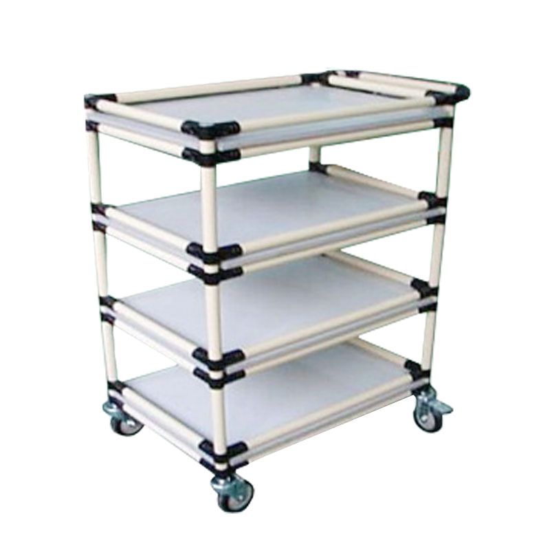 精益管周转车线棒推车四层周转车车间仓库工作台物料车收纳