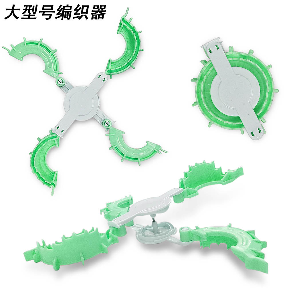 Suéter aguja máquina de tejer en forma de corazón pompón bola que hace la máquina conjunto de 2 especificaciones blister Inglés instrucción blister Tarjeta de embalaje