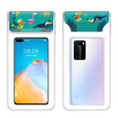 Universal Korean Cartoon Phone Waterproof Bag Three-Layer Sealed Phone Waterproof Case Transparent Swimming Waterproof Phone Bag