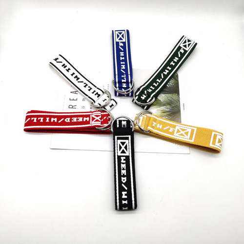 Belt for women double ring buckle mailbox pattern versatile casual fashion student trendy brand outdoor decorative canvas belt for women