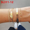 Fashionable bracelet, set, chain, European style, simple and elegant design