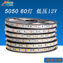 12V低压IP68灌胶防水led灯带DC12V5050 60灯专供户外游泳池水底灯