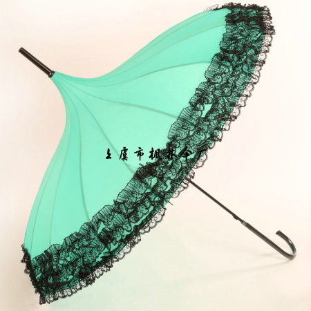Special offer South Korea Princess umbrella 16 bone lace pagoda umbrella Lady sunny umbrella long handle curved hook wedding bride umbrella Special offer South Korea Princess umbrella 16 bone lace pagoda umbrella Lady sunny umbrella long handle curved hook wedding bride umbrella