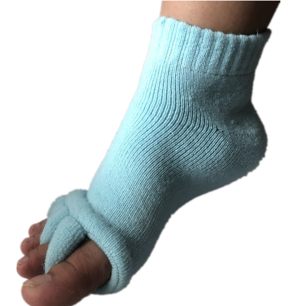 Light blue-five-finger socks