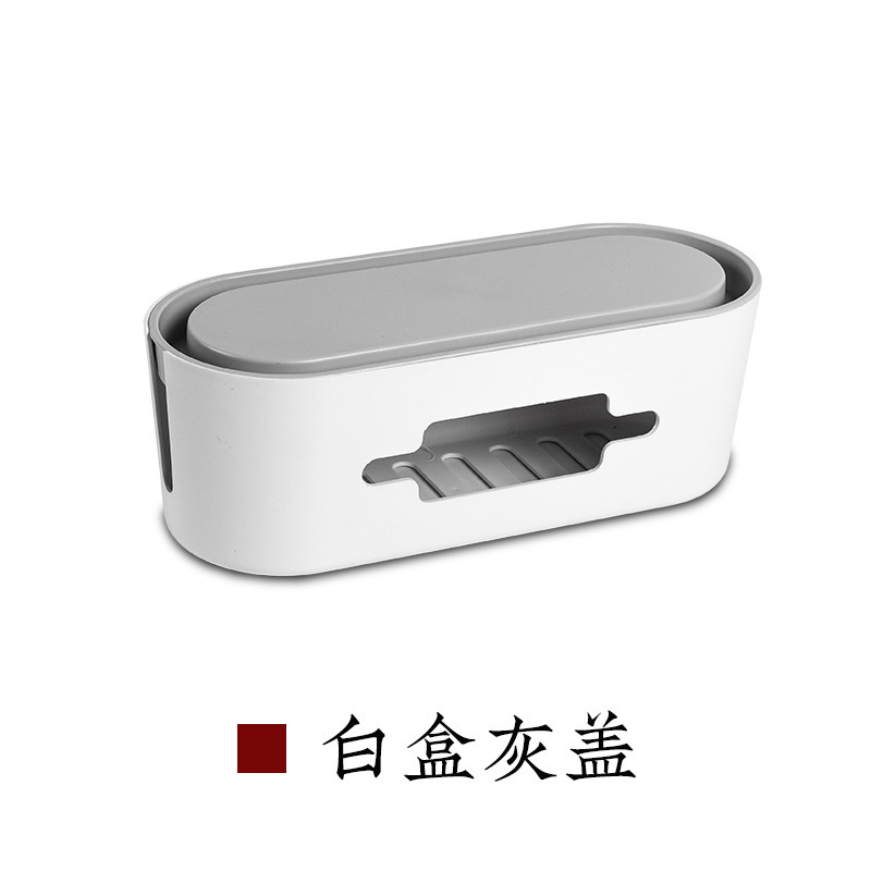 Caja de almacenamiento de cables personalizada tablero de cable de alimentación de escritorio cargador hub box socket enchufe caja de almacenamiento y acabado