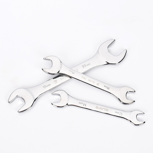 Metric Mirror Face Opening Wrench High Hardness Double-Ended Wrench Multi-Size Manual Opening Wrench