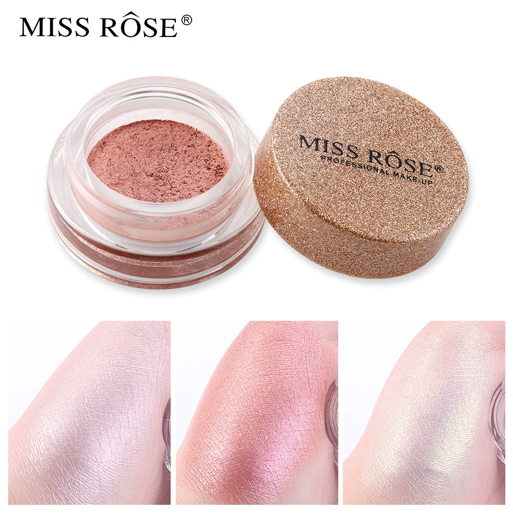 Тени для век MISS ROSE, хайлайтер для лица