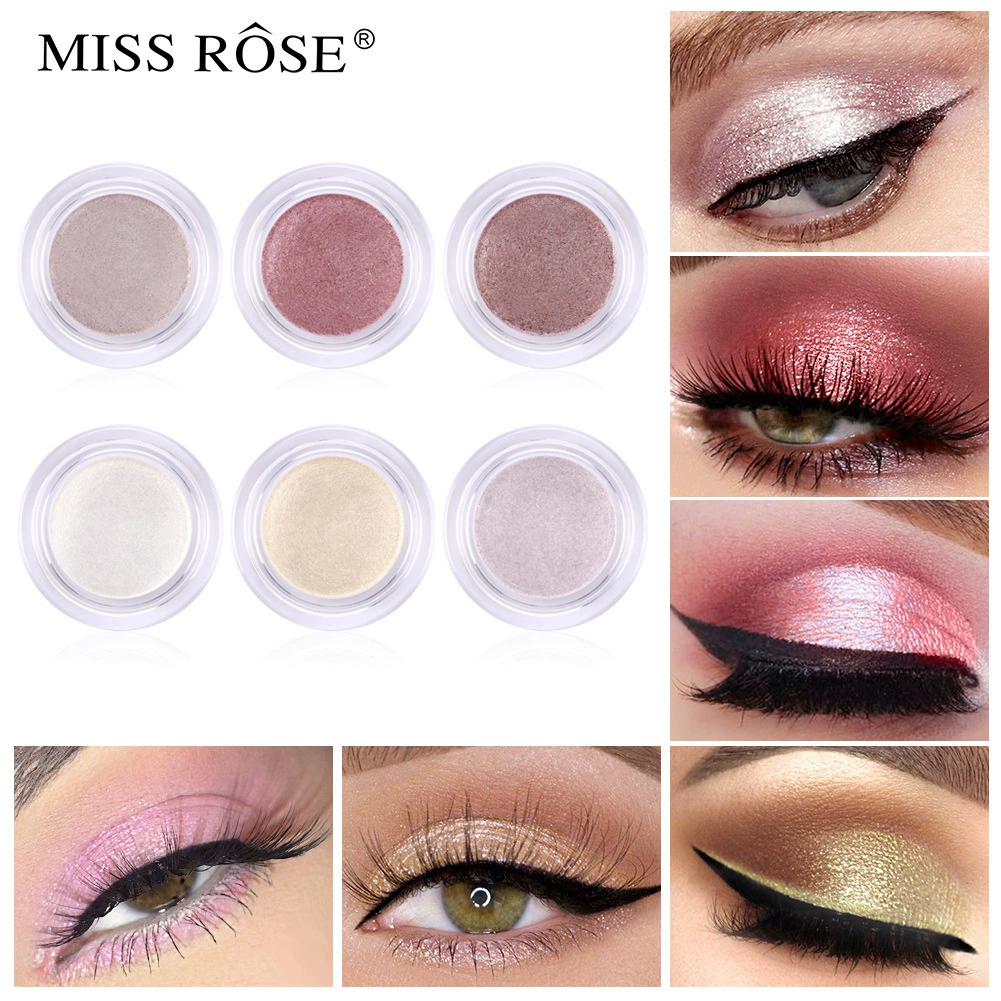 Тени для век MISS ROSE, хайлайтер для лица