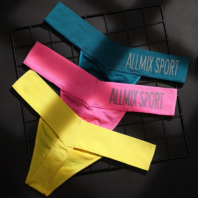 Трусики-тангал ALLMIX SPORT (для женщин) с эластичным поясом, бесшовные спортивные шорты 2–XL