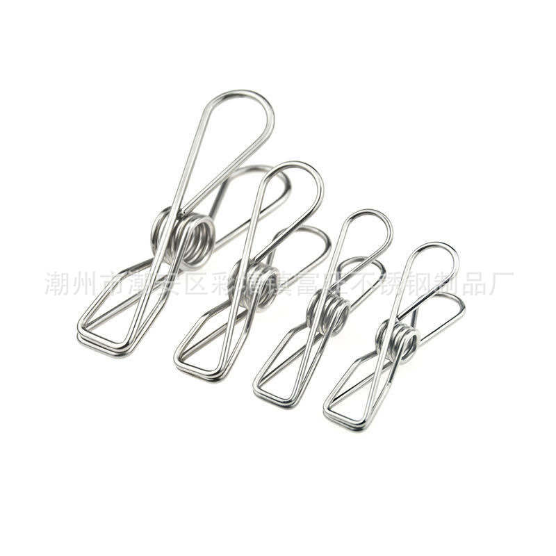 Storage Hook, Sock Mosquito Coil Clip, Stainless Steel Wire Clip, Spring Clip, Windproof Solid Sock Clip, Multi-Functional Quilt Clip