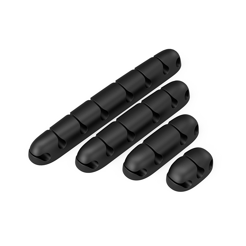 Nuevo cable de datos de escritorio organizador de cable de silicona regalo creativo de almacenamiento Winder enchufe titular clip de alambre