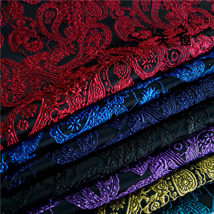 H-3010#订立体浮雕暗纹腰果 男女西装外套连衣裙戏服旗袍箱包帽布