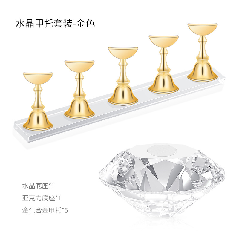 Japonés de uñas titular de tablero de ajedrez soporte de acrílico soporte de exhibición práctica de uñas titular de cristal base de uñas soporte de práctica