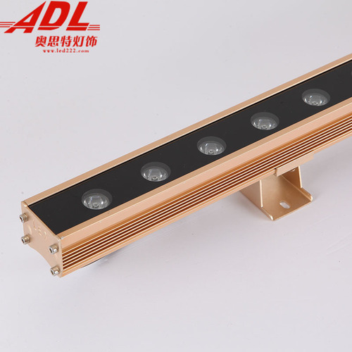LED wall washing light outdoor DMX512 lighting linear light 18W 24W wall-mounted seven-color low voltage 24V RGB strip light