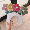 Brand plush cute headband flower-shaped for face washing, flowered, internet celebrity