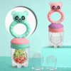 Children's nibbler for fruits and vegetables, silica gel pacifier for supplementary food for correct bite, teether, glue for mother and baby, wholesale