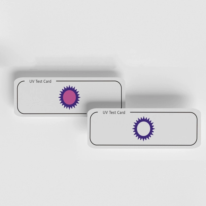 Стерилизация коробка Uvc УФ тест-карта Стерилизация инструмент Стерилизация стержень УФ-контроля карта с логотипом рекламная карта
