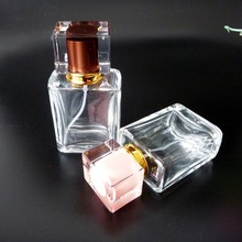高档香水瓶 50ml香水玻璃瓶 热销60ml女士香水喷雾瓶 亚克力盖子