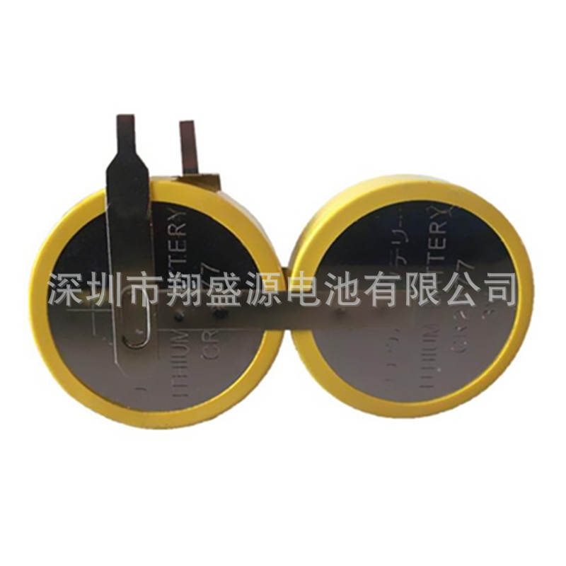 厂家现货并联组合CR2477焊脚电池2粒组并联贴片焊接电池CR2477