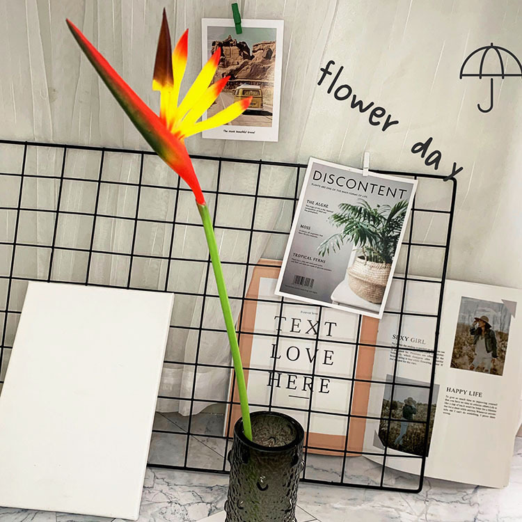 Flor artificial pájaro del paraíso flor artificial de seda flor falsa