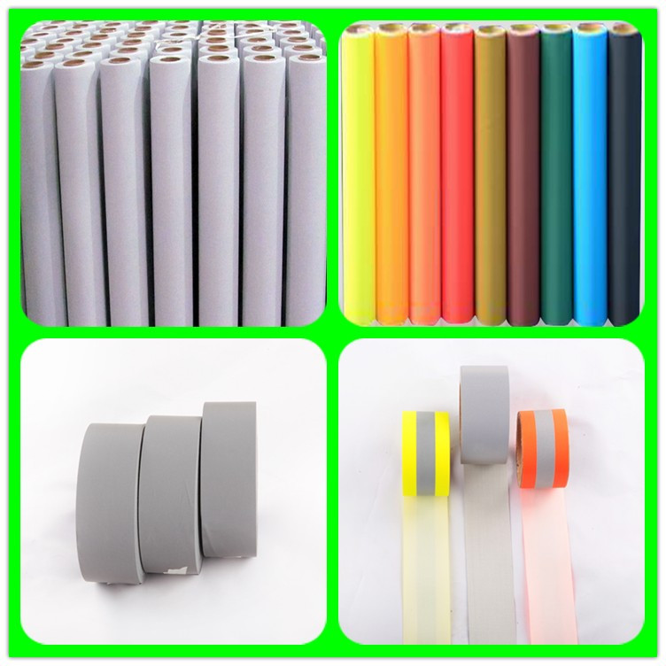 高亮TC反光布亮银化纤反光条普亮银灰反光警示带彩色反光面料