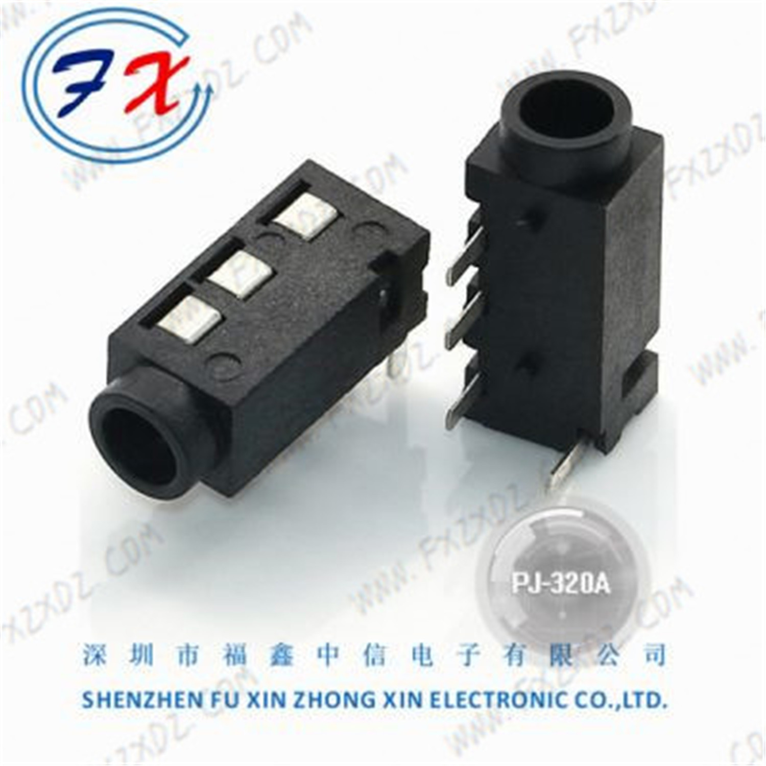 PJ-320A 3.5MM音频耳机插座 四脚插脚DIP 工厂直销