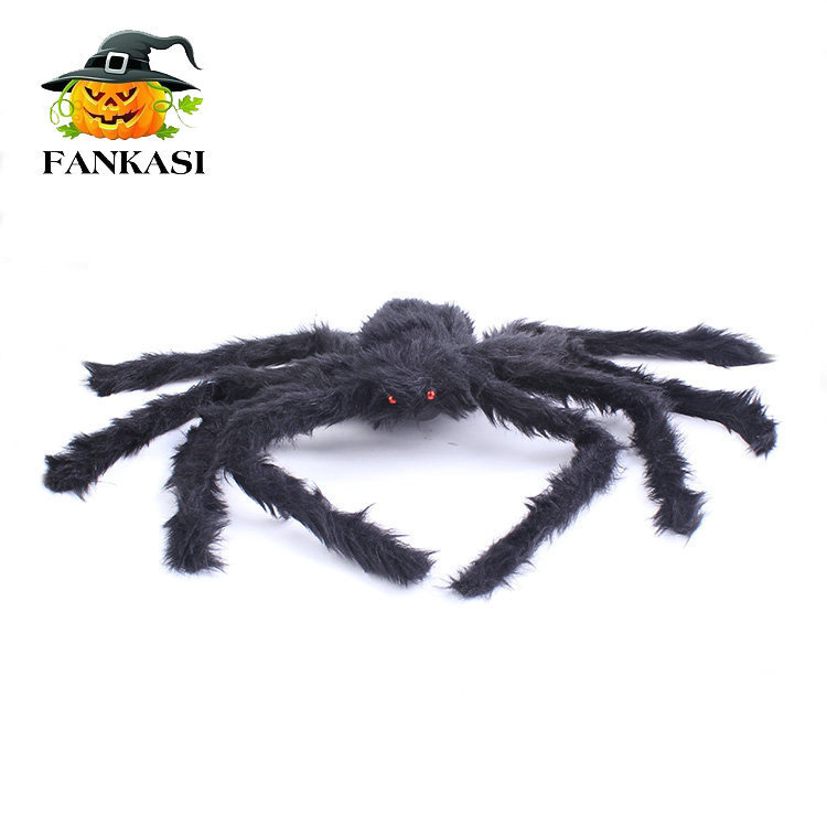 Halloween Haunted House Chamber of Secrets 75cm Spider Black Spider Red Eye Horror Novelty Personalized Venue Decoration Halloween Haunted House Chamber of Secrets 75cm Spider Black Spider Red Eye Horror Novelty Personalized Venue Decoration