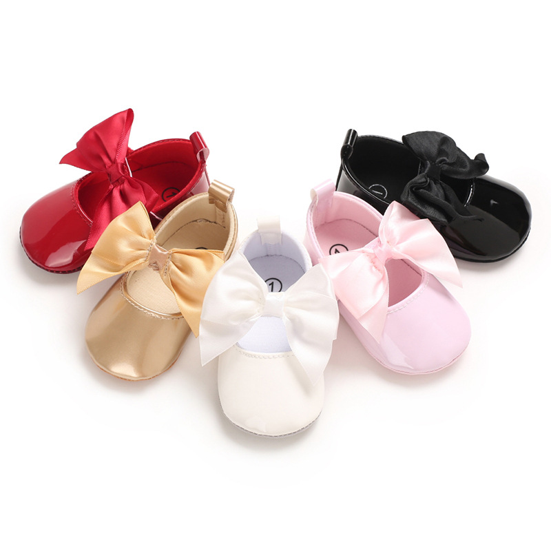 Zapatos de primavera y otoño para niños pequeños para 0-1 años de edad zapatos de bebé de suela suave zapatos de princesa a juego