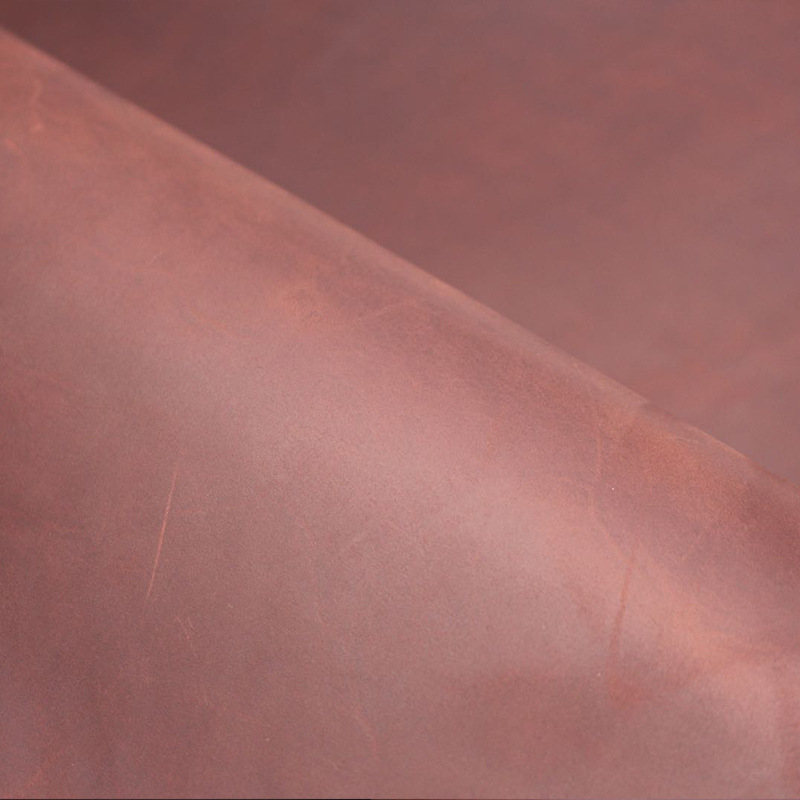 厂家批发复古皮革皮料疯马皮 沙发座椅皮料防水家具床头软包皮料