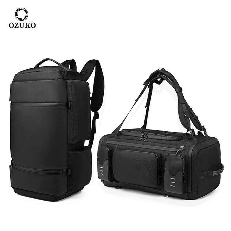 ozuko Outdoor Men's Backpack Laptop Multifunctional Computer Travel Bag Outdoor Sports Large Capacity Backpack