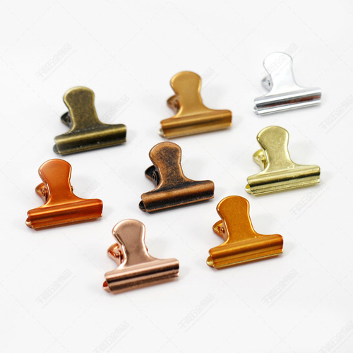 Amazon's best-selling sealing clip, long tail clip, retro photo clip, color coffee clip, stationery wallet triangle clip