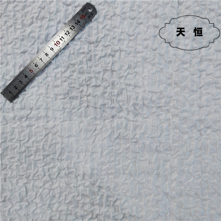 A0212#条子立体肌理宫廷风棉布压褶复合女装童装衬衫连衣裙发饰布