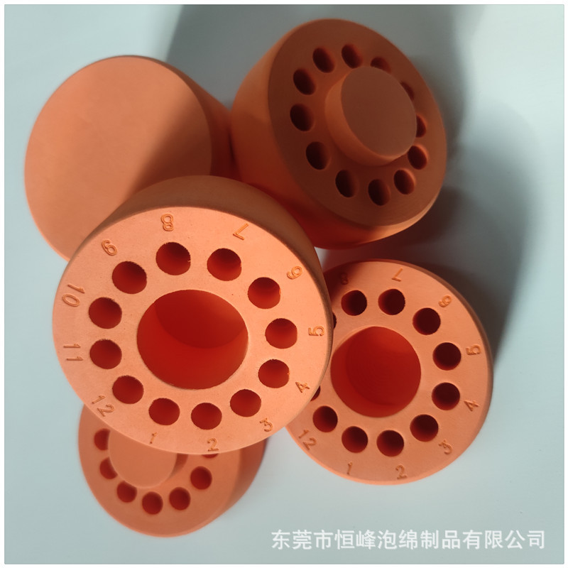 CKSLAB程序降温泡沫盒eva梯度降温存放盒 镭射数字12孔冷却盒