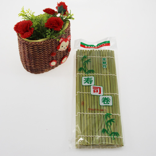 Large green leather sushi roll and white leather bamboo curtain DIY sushi making rice ball mold seaweed rice roll tool