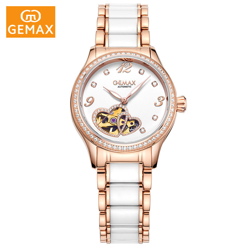 Swiss Watch for Women, Simple and Elegant, Luminous Automatic Fashion Mechanical Women's Watch, High-End Waterproof Women's Watch