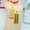 Abacus, brass pendant, jewelry jade, micro incrustation, with gem, wholesale