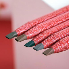 1818 Pull-line Eyebrow Pencil Gold Rose Red Rod Pattern Embroidery Shadow Studio Easy to Wear, Smooth Pulling Line Pen Roll Paper Makeup Artist