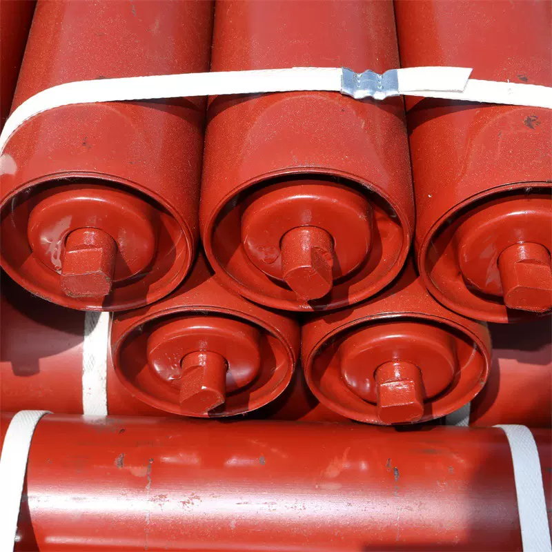 皮带机槽型托辊 粮食输送机托辊收口托辊轻型输送机配件托辊