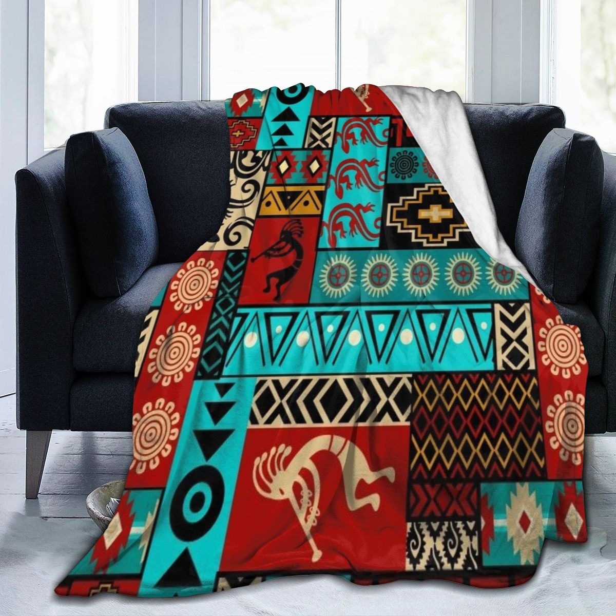 Creative keep warm duvet, digital double-sided flannel sofa