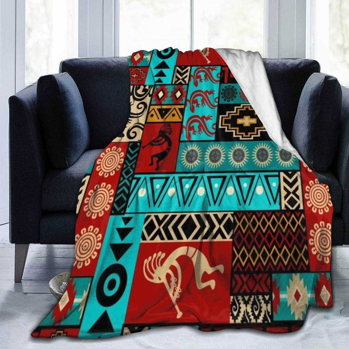 Creative keep warm duvet, digital double-sided flannel sofa