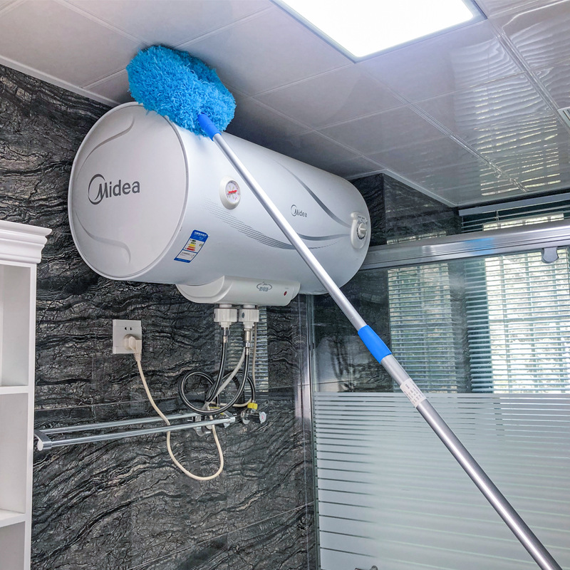 Pluma retráctil plumero anillo polvo limpieza techo artefacto limpieza Duster limpieza ventilador techo redondo plumero