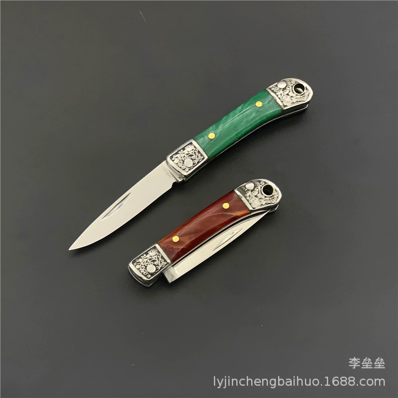 Guofeng ручная мини складная боевая сабля, складной меч, креативный походный нож для взлома, экспресс, фруктовый нож из нержавеющей стали