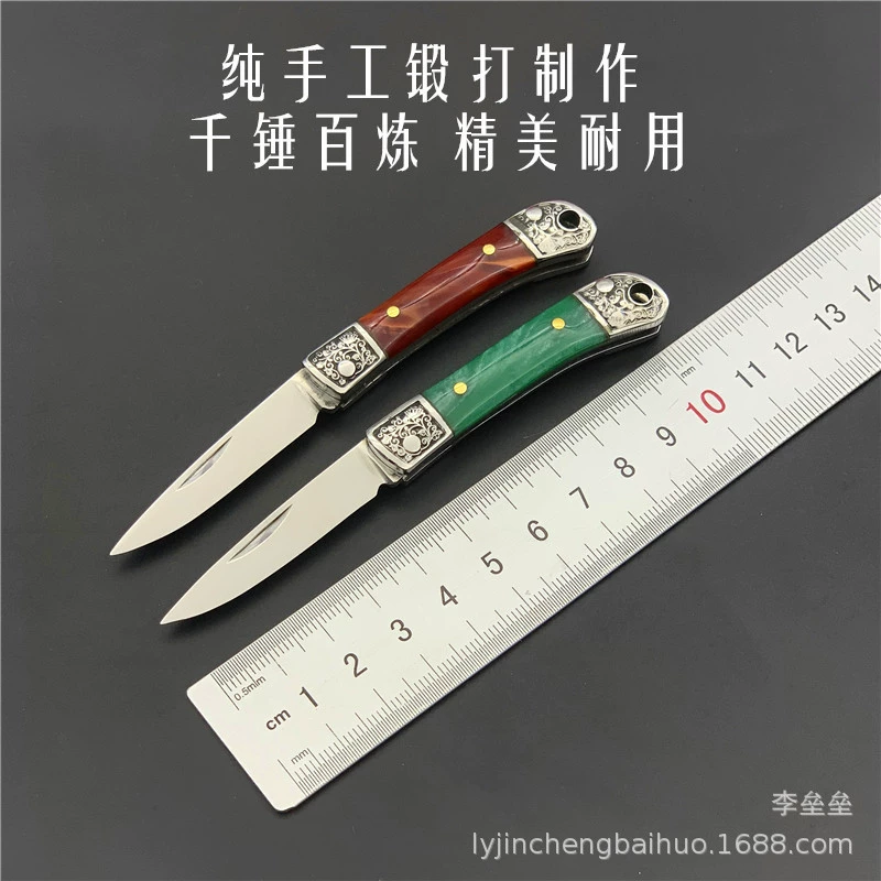 Guofeng ручная мини складная боевая сабля, складной меч, креативный походный нож для взлома, экспресс, фруктовый нож из нержавеющей стали