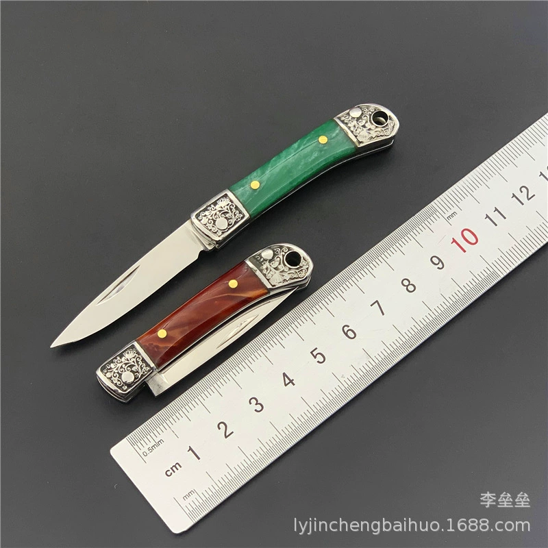 Guofeng ручная мини складная боевая сабля, складной меч, креативный походный нож для взлома, экспресс, фруктовый нож из нержавеющей стали
