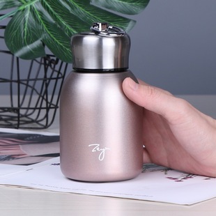 Internet Celebrity Student Men's and Women's Stainless Steel Big Belly Thermos Cup Small Fat Ding Portable Sports Student Water Cup Pocket Gift