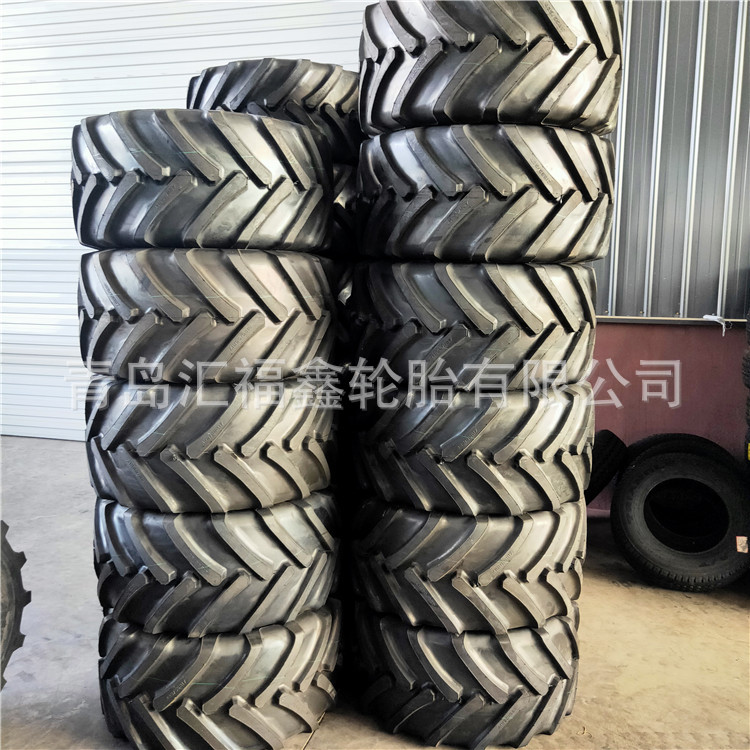供应425/55R17IMP捆草机播种机轮胎人字花钢丝轮胎可配钢圈