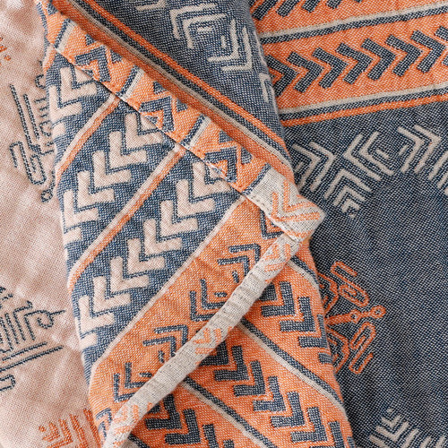 Cotton pillow towels, non-slip and non-falling, a pair of high-end European-style household gauze cover pillow towels