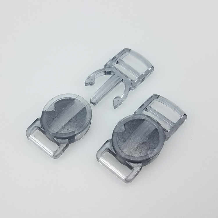 Fabricante de PET de plástico DIY gato collar mini hebilla de plástico PC color transparente 10mm hebilla ajustable image 4