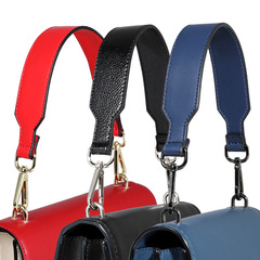 Factory direct supply handbag strap new style simple solid color black fashion versatile bag shoulder bag strap accessories