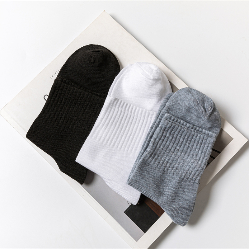 Zhuji Women's Boat Socks Spring and Autumn Japanese Style Ins Mid-Tube Socks Solid Color Breathable Sweat-Absorbent Slouch Socks Wholesale Factory Men Zhuji Women's Boat Socks Spring and Autumn Japanese Style Ins Mid-Tube Socks Solid Color Breathable Sweat-Absorbent Slouch Socks Wholesale Factory Men